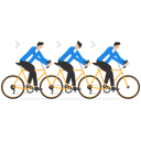 پیش‌نمایش فایل business-team-group-riding-on-tandem-bike-together-9365166 از پک کسب و کار