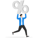 پیش‌نمایش فایل businessman-carrying-percentage-sign-9365168 از پک کسب و کار