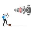 پیش‌نمایش فایل businessman-hitting-multiple-targets-9365035 از پک کسب و کار