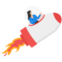 پیش‌نمایش فایل businesswoman-flying-in-rocket-9364994 از پک کسب و کار