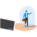 پیش‌نمایش فایل manager-holding-a-client-in-hand-covers-a-glass-bulb-9365170 از پک کسب و کار