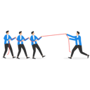 پیش‌نمایش فایل business-professionals-in-tug-of-war-9528025 از پک کسب و کار