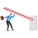 پیش‌نمایش فایل businessman-knocked-off-balance-9528007 از پک کسب و کار