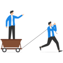 پیش‌نمایش فایل businessman-pulling-the-cart-9528017 از پک کسب و کار
