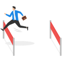پیش‌نمایش فایل businessman-running-and-jumping-hurdles-9527945 از پک کسب و کار