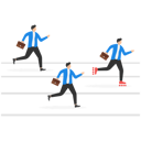 پیش‌نمایش فایل businessman-running-in-competition-9527951 از پک کسب و کار