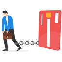 پیش‌نمایش فایل businessman-trapped-chain-to-bank-credit-card-9527956 از پک کسب و کار