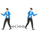 پیش‌نمایش فایل businessmen-walking-in-opposite-direction-9528012 از پک کسب و کار