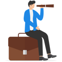 پیش‌نمایش فایل businessman-search-for-success-9522359 از پک کسب و کار