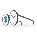 پیش‌نمایش فایل eyeglasses-with-dollar-sign-and-time-running-clock-9522318 از پک کسب و کار