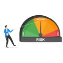پیش‌نمایش فایل businessman-pulls-the-risk-speedometer-needle-with-a-string-so-the-risk-is-low-9600500 از پک کسب و کار