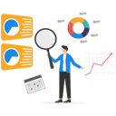 پیش‌نمایش فایل businessman-using-magnifying-glass-and-searching-data-9600542 از پک کسب و کار