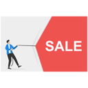 پیش‌نمایش فایل businessman-pulling-curtain-about-sale-9713512 از پک مفهوم کسب و کار