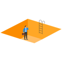 پیش‌نمایش فایل businessman-way-out-of-hole-9713522 از پک مفهوم کسب و کار