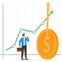 پیش‌نمایش فایل entrepreneur-investor-look-at-rising-dollar-9713560 از پک مفهوم کسب و کار