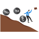 پیش‌نمایش فایل man-run-away-from-bankruptcy-9713510 از پک مفهوم کسب و کار