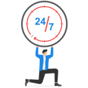 پیش‌نمایش فایل businessman-carrying-clock-9830056 از پک رشد کسب‌وکار