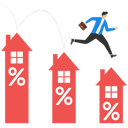 پیش‌نمایش فایل businessman-jumping-from-on-smaller-interest-rate-9830414 از پک رشد کسب‌وکار