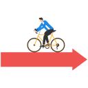 پیش‌نمایش فایل businessman-with-bicycle-walking-on-arrow-in-wrong-opposite-direction-of-trend-arrow-9827754 از پک رشد کسب‌وکار
