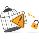 پیش‌نمایش فایل exclamation-attention-sign-with-key-free-himself-from-cage-9829479 از پک رشد کسب‌وکار
