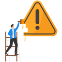 پیش‌نمایش فایل man-holding-paint-roller-to-paint-wall-exclamation-attention-sign-9830416 از پک رشد کسب‌وکار