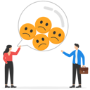 پیش‌نمایش فایل speech-bubble-filled-with-sad-emoticons-9827755 از پک رشد کسب‌وکار
