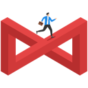 پیش‌نمایش فایل business-team-solution-with-businessman-walking-on-impossible-shape-10015413 از پک کسب و کار