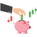 پیش‌نمایش فایل businessman-collect-profits-from-green-candlesticks-in-a-piggy-bank-10012808 از پک کسب و کار