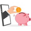 پیش‌نمایش فایل businessman-hand-putting-coin-a-piggy-bank-money-savings-through-the-smartphone-10015305 از پک کسب و کار