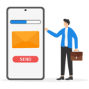 پیش‌نمایش فایل businessman-holds-smartphone-10015482 از پک کسب و کار