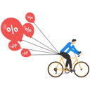 پیش‌نمایش فایل businessman-riding-a-bicycle-tries-to-pull-down-many-inflation-balloons-10015296 از پک کسب و کار