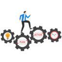 پیش‌نمایش فایل businessman-spin-the-gear-to-drive-action-plans-10015486 از پک کسب و کار