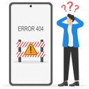 پیش‌نمایش فایل smartphone-error-404-10228869 از پک کسب و کار