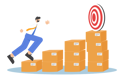 پیش‌نمایش فایل online-sales-goal-aiming-to-increase-number-10617475 از پک کسب و کار