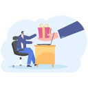 پیش‌نمایش فایل businessman-and-hand-giving-gift-box-10864550 از پک کسب و کار