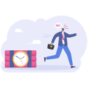 پیش‌نمایش فایل businessman-runaway-from-hurry-races-clock-bomb-10864556 از پک کسب و کار