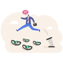 پیش‌نمایش فایل businessman-running-overcome-traps-10864555 از پک کسب و کار