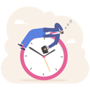 پیش‌نمایش فایل businessman-sleeping-on-big-clock-10864562 از پک کسب و کار