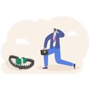 پیش‌نمایش فایل businessman-try-to-pick-up-money-in-trap-10864547 از پک کسب و کار