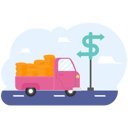 پیش‌نمایش فایل truck-transportation-of-money-dollar-in-back-on-highway-road-10864560 از پک کسب و کار