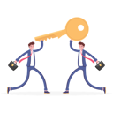 پیش‌نمایش فایل businessman-friendship-holding-the-key-dancing-10940386 از پک کسب و کار