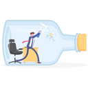 پیش‌نمایش فایل male-employee-stuck-in-comfort-zone-10940396 از پک کسب و کار