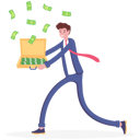 پیش‌نمایش فایل rich-businessman-standing-on-open-suitcase-full-of-money-10940387 از پک کسب و کار