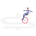 پیش‌نمایش فایل businessman-bike-on-bicycle-wheel-clocks-10999710 از پک کسب و کار