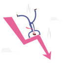 پیش‌نمایش فایل businessman-hanging-on-falling-arrow-10999688 از پک کسب و کار