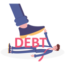 پیش‌نمایش فایل surrender-businessman-lying-down-under-the-word-debt-10999699 از پک کسب و کار