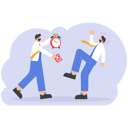 پیش‌نمایش فایل boss-showing-time-to-subordinates-come-to-work-late-11074122 از پک مفهوم کسب و کار