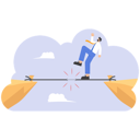 پیش‌نمایش فایل businessman-on-frayed-rope-about-to-break-on-cliff-11074131 از پک مفهوم کسب و کار