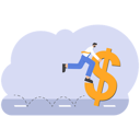 پیش‌نمایش فایل businessman-riding-dollar-sign-11074117 از پک مفهوم کسب و کار