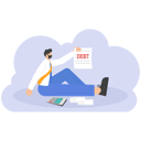 پیش‌نمایش فایل stressed-businessman-worried-about-hand-holding-debt-paper-11074123 از پک مفهوم کسب و کار